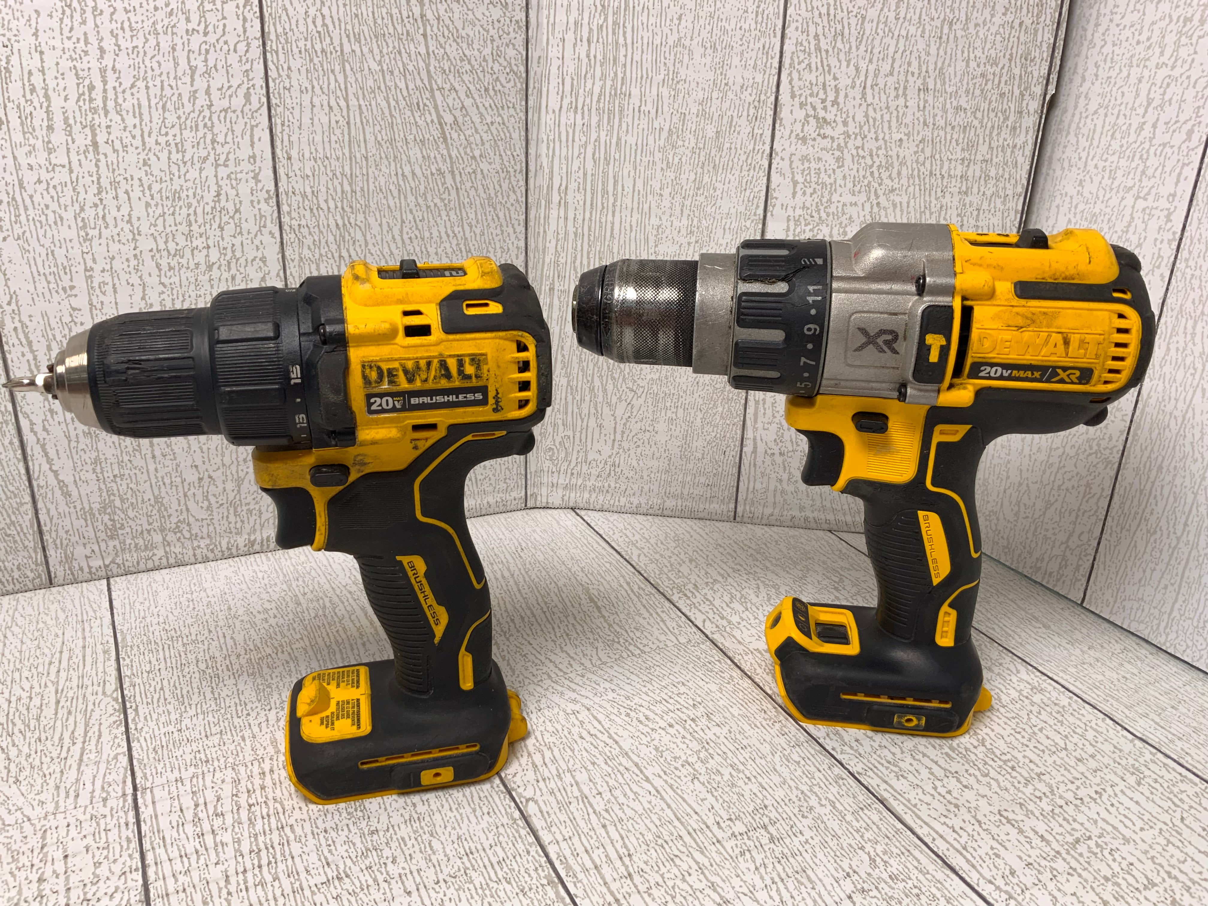 Dewalt 20V DCD996 Drill/Dewalt DCD708 Drill **LOT OF 2** **READ DESCRIPTION** (7983051571438)